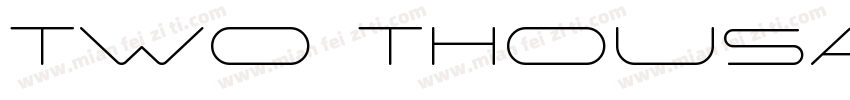 Two thousand字体转换